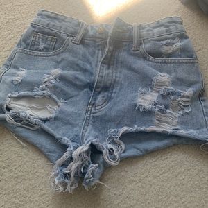 Jean shorts blue size small